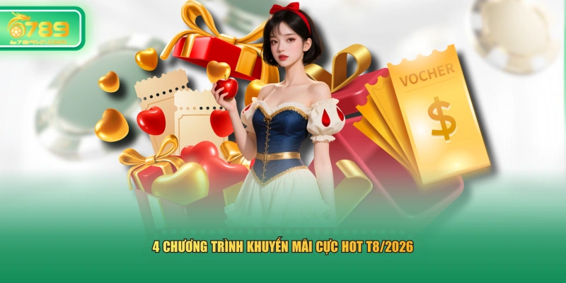 4 chương trình khuyến mãi cực hot T8/2026